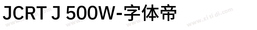 JCRT J 500W字体转换